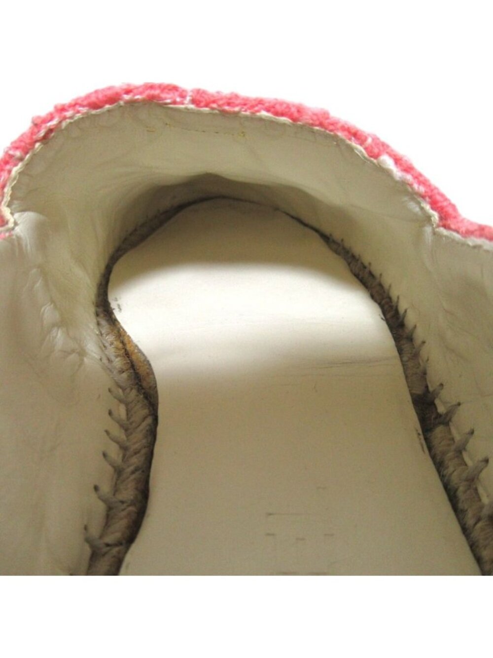 Chanel CC Logo Tweed Espadrilles Shoes Pink Black - Picture 8 of 10